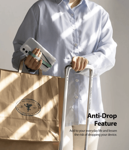 Ringke - مشبك حزام حول اليد للجوال - أصفر