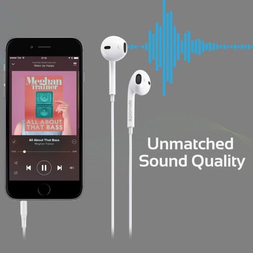 PROMATE - سماعة أذن سلكية gerarPods-is2 بمنفذ AUX...