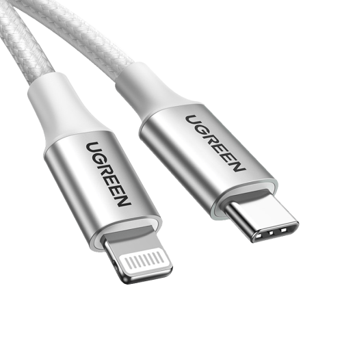 UGREEN - كيبل شحن مظفر من USB-C الى Lightning - أب...