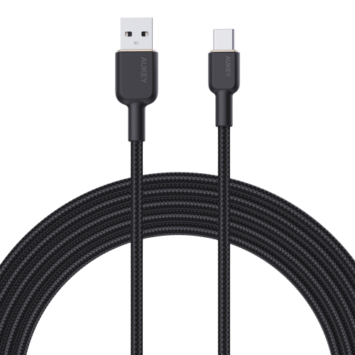 AUKEY - كيبل نايلون مضفر شحن و مزامنة USB-A الى US...