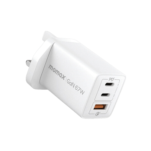 MOMAX - شاحن جداري ONE PLUG بـ3 منافذ تايب سي و يو...