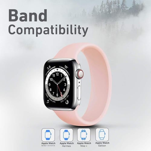 PROMATE - سوار حلقي سيليكون لساعة ابل مقاس 40 مم (...