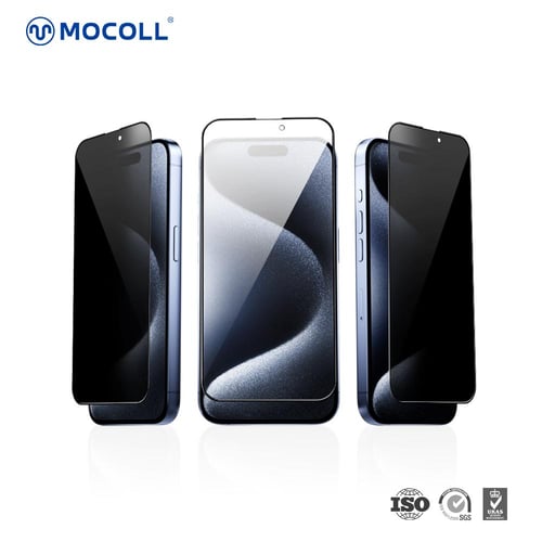 MOCOL - حماية شاشة زجاجية للايفون - شفاف