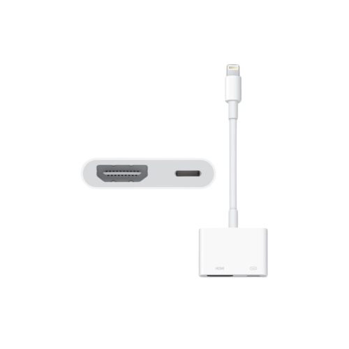 Apple - وصلة من لايتنينق إلى HDMI - أبيض