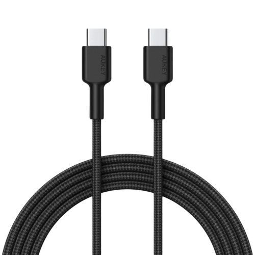 AUKEY - كيبل مضفر شحن و مزامنة USB-C إلى USB-C طول...