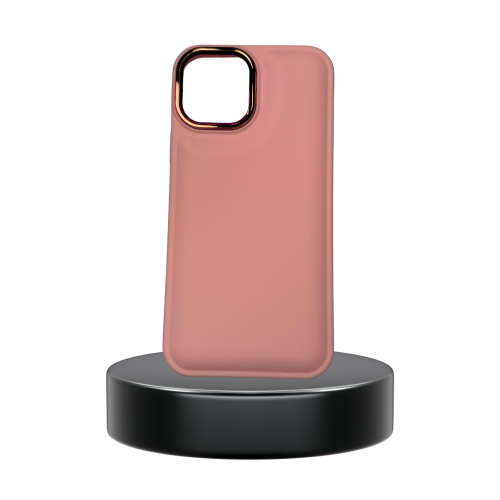 PUZ - غلاف حماية بملمس ناعم بإيطار ذهبي للايفون 12...