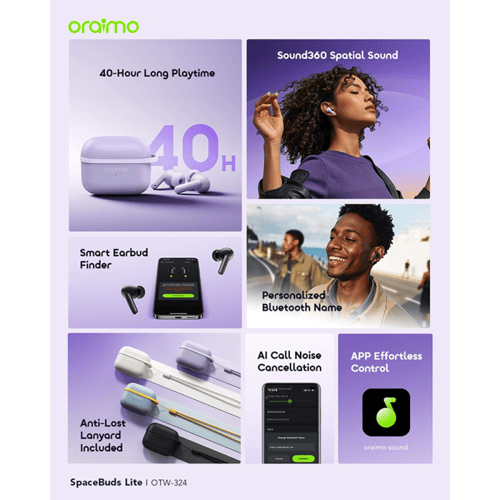 Oraimo - سماعة أذن لاسلكية سبيس بودز نيو بلس بخاصي...