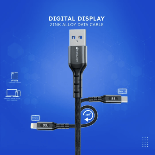 Sonic Jeem - كيبل بشاشة رقمية SJ105A من يو اس بي إ...