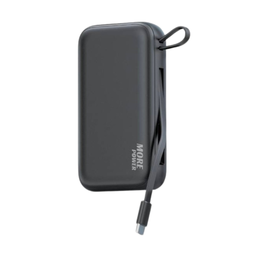 MorePower - بطارية بمنفذين سعة 15000 ملي امبير وبق...