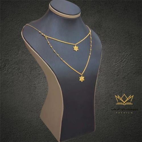 عقد ذهب ادوار مميز ذهب خالص عيار 21