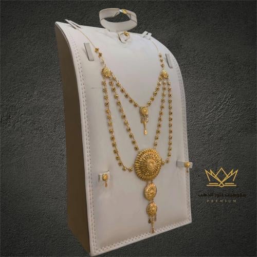 طقم ذهب ملكي كرسي جابر ذهب خالص عيار 21