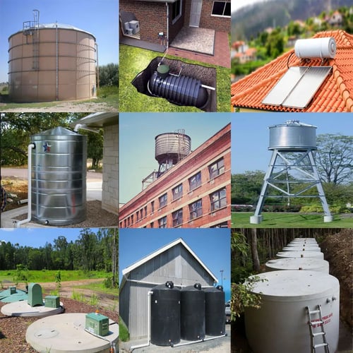 مراقبة خزانات المياه الارضية والعلوية المرتبط بالج...