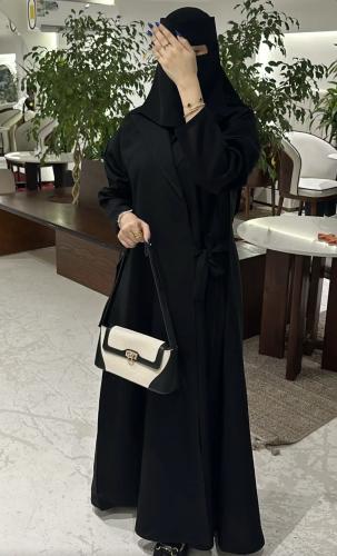 عبايه لف مع كسرات جانبيه