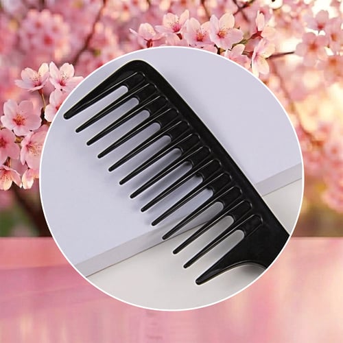 مشط واسعة الأسنان بلاستيك