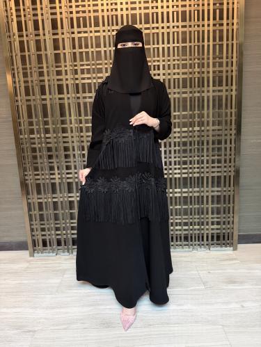 عباية سهام كريب تدخيلات جبير مع هدب اسود