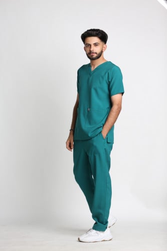 طقم سكرب طبي أخضر | With our own logo green