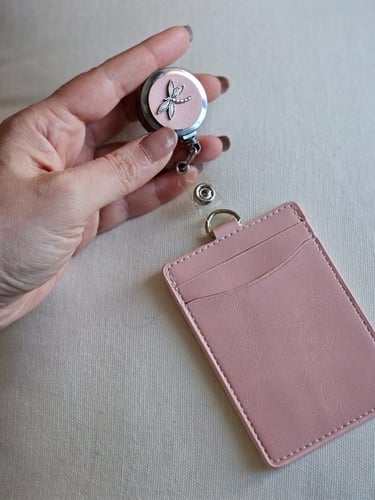 ID Holder رول مع مشبك تعليق