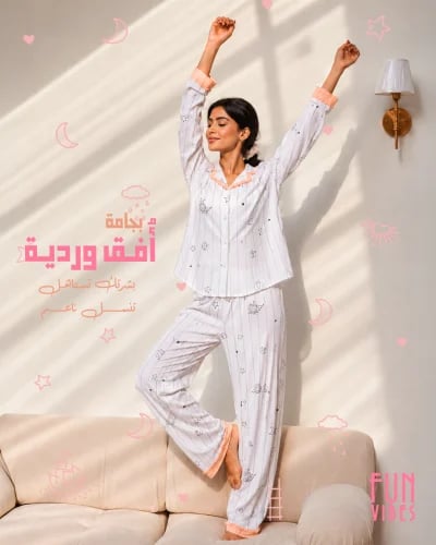 بجامة أُفق وردية