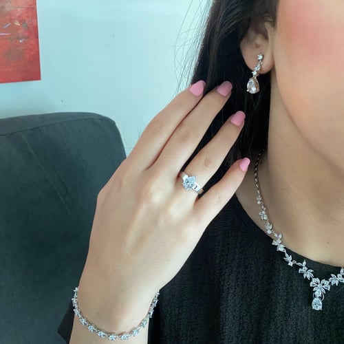 طقم مجوهرات زركون نورمينا