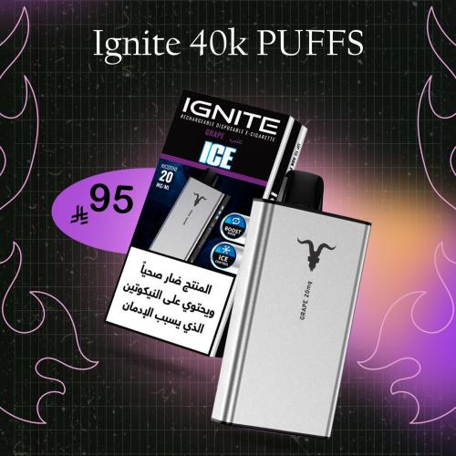 اجنيت 40الف سحبه 20 نيكوتين IGNITE 40k 20 Mg