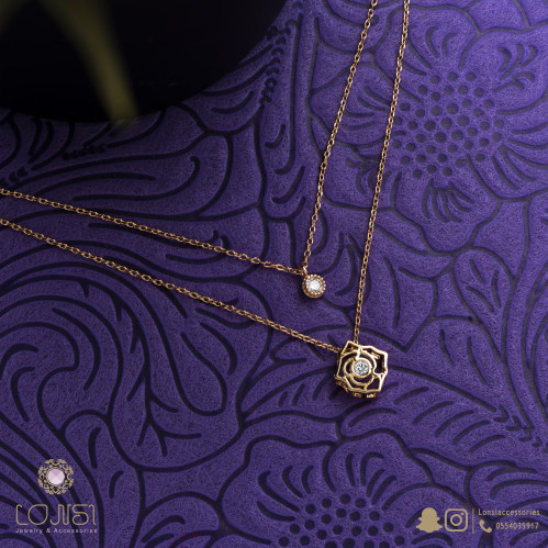 سلسال ناعم مطلي