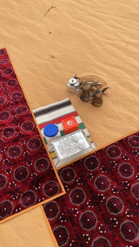 طقم طقم 4 مدات + 4 مراكي نقشة افغاني