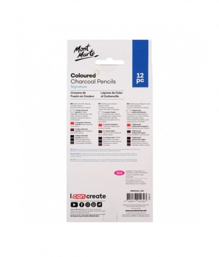 أقلام فحم ملون 12 مونت مارت