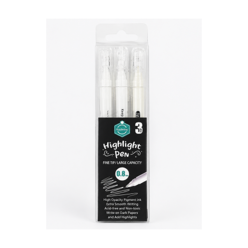 قلم تحديد أبيض - Keep Smiling Highlight Pen White...