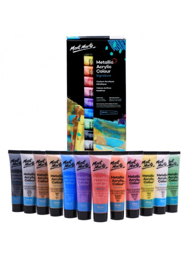 طقم اكريليك ميتاليك من مونت مارت 36 مل