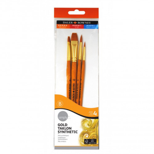 طقم 4 فرش اكريليك مقبض قصير (simply)