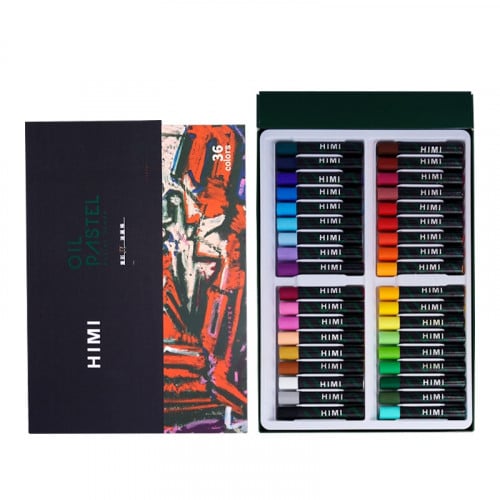طقم باستيل زيتي - 36 لون - من ميا