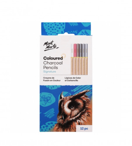 أقلام فحم ملون 12 مونت مارت