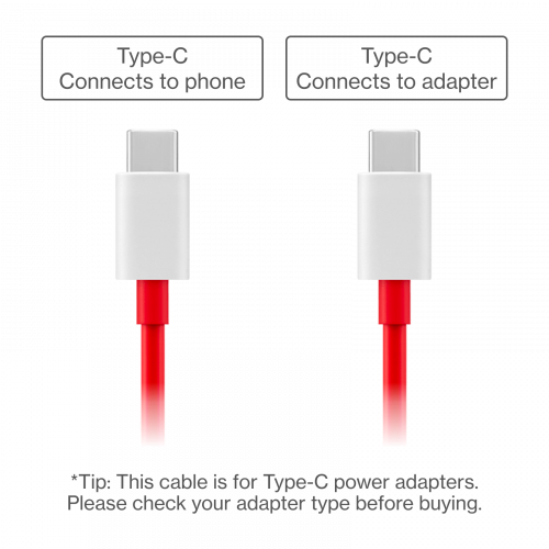 سلك شاحن ون بلس بخاصية سوبرفوك 65 واط 8 امبير | On...