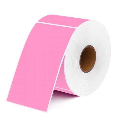 ملصق الشحن وردي