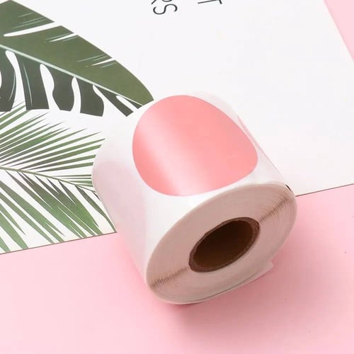 ستيكر وردي دائري لاصق