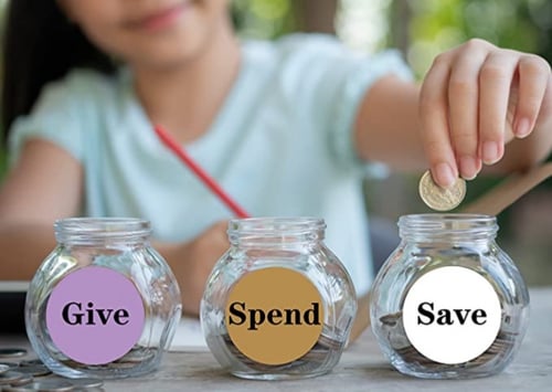 ستيكر بنفسجي دائري لاصق