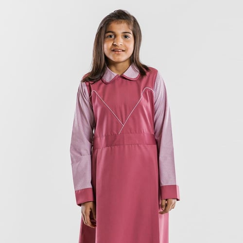 مريول ابتدائي بتصميم كويتي - لون لحمي 05