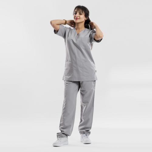 سكراب طبي لون رصاصي شكل سبعه