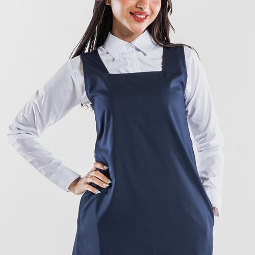 مريول لباسي ثانوي بقصه مربعة