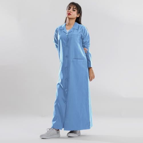 بالطو لباسي سماوي طويل