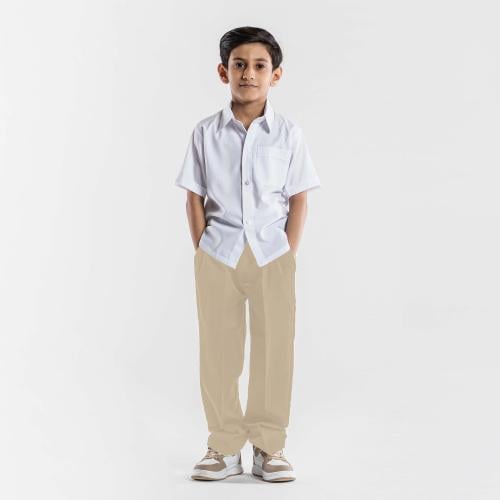 طقم لباسي روضه من قطعتين بيج