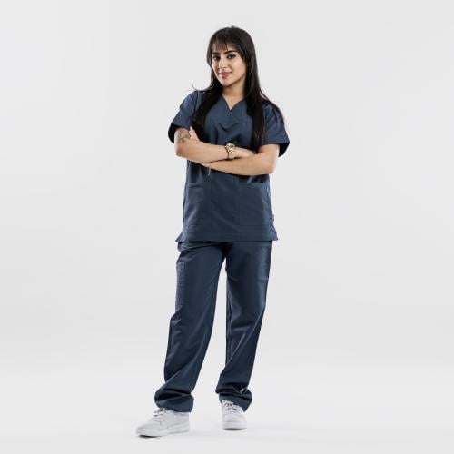 سكراب طبي لون ازرق جنزي شكل اكس