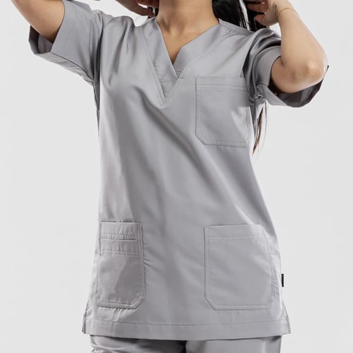 سكراب طبي لون رصاصي شكل سبعه