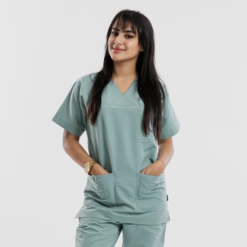 سكراب طبي لون تفني شكل اكس