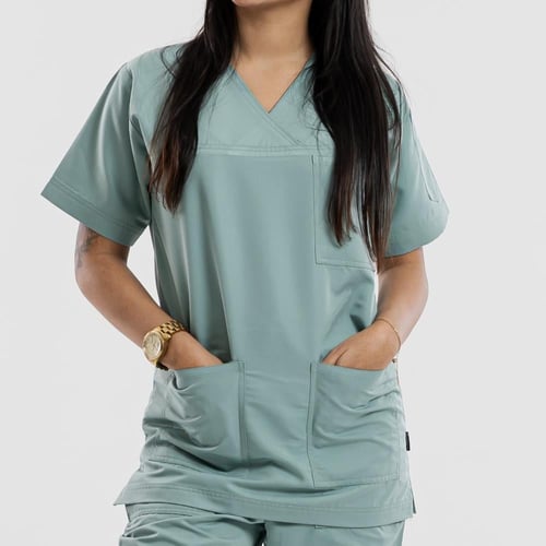 سكراب طبي لون تفني شكل اكس