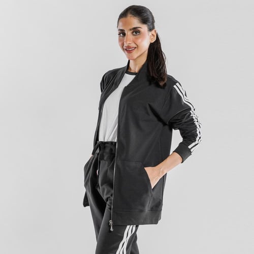 زي رياضي مدرسي ثلاث قطع لون اسود