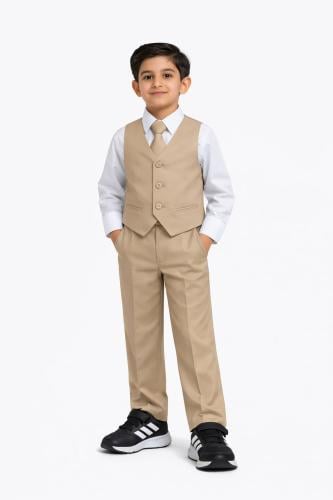 طقم لباسي روضه من 4 قطع بيج