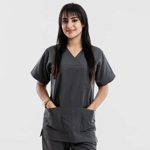 سكراب طبي باللون الرمادي شكل اكس