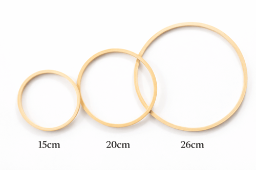 حلقات مكرمية خشبية