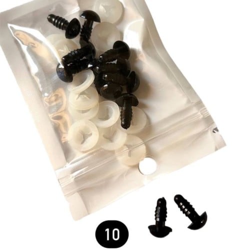 عيون دمى مقاس 10 ملم